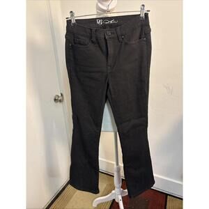 DG2 by Diane Gilman Women's Vitural Stretch Boot Cut Jean Black Sz 12Tall New